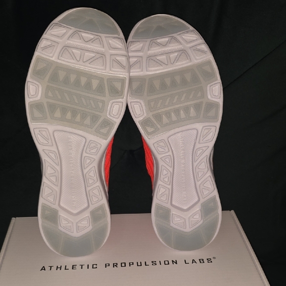 APL Neon Orange Knit Sneakers